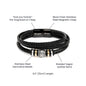 To My Boyfriend , I Love You Forever & Always Morse Code Bracelet, Mens Beaded Bracelet, Soulmate Gift, Birthday Gift , Christmas Gift For Him