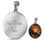 Fire Element Sacred Geometry Round Necklace