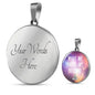 What We Think, We Become Round Necklace