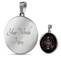 Spacial Dimensions Sacred Geometry Round Necklace