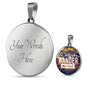 Not All Who Wander Are Lost Round Necklace
