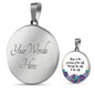Yoga Is The Journey Of The Self Round Necklace