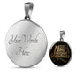 The Best Moms Get Promoted to Grandmas Round Necklace