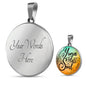 Yoga Heals The Soul Round Necklace