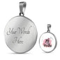 Just Breathe Round Necklace