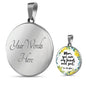 Mom, You Are My Heart And Soul Round Necklace