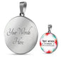Most Mothers Are Instinctive Philosophers Round Necklace