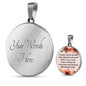 A Mother's Love For Her Child Round Necklace