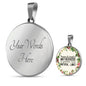 Sometimes The Strength Of Motherhood Is Greater Than Natural Laws Round Necklace