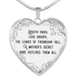 Youth Fades Love Droops Heart Necklace