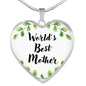 World's Best Mother Heart Necklace