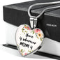 Home Is Wherever Mom Is Heart Necklace