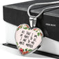 All That I Am Or Hope To Be I Owe To My Angel Mother Heart Necklace