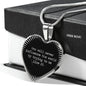 You Will Never Influence The World By Trying To Be Like It Heart Necklace