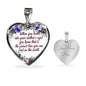 When You Look Into Your Mother's Eyes Heart Necklace