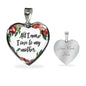 All I Am I Owe To My Mother Heart Necklace
