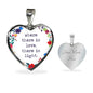 Where There Is Love, There Is Light Heart Necklace