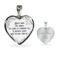 Youth Fades Love Droops Heart Necklace
