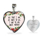 All That I Am Or Hope To Be I Owe To My Angel Mother Heart Necklace
