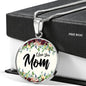 I Love You Mom Round Necklace