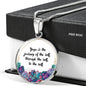 Yoga Is The Journey Of The Self Round Necklace