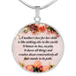 A Mother's Love For Her Child Round Necklace