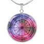 Intuitive Compass Sacred Geometry Round Necklace