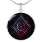 Diamond Ascension Sacred Geometry Round Necklace