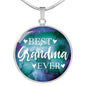 Best Grandma Ever Round Necklace
