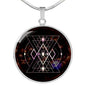 Spacial Dimensions Sacred Geometry Round Necklace