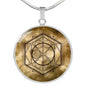 Golden Temple Sacred Geometry Round Necklace