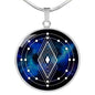 As Above So Below Sacred Geometry Round Necklace