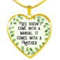 Life Doesn't Come With A Manual Heart Necklace