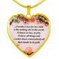 A Mother's Love For Her Child Heart Necklace
