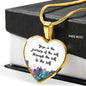 Yoga Is The Journey Of The Self Heart Necklace