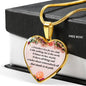 A Mother's Love For Her Child Heart Necklace