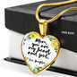 Mom, You Are My Heart And Soul Heart Necklace