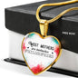 Most Mothers Are Instinctive Philosophers Heart Necklace