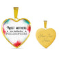 Most Mothers Are Instinctive Philosophers Heart Necklace