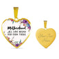Motherhood All Love Begins And Ends There Heart Necklace
