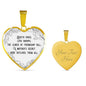 Youth Fades Love Droops Heart Necklace