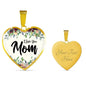 I Love You Mom Heart Necklace