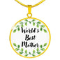 World's Best Mother Round Necklace