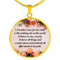 A Mother's Love For Her Child Round Necklace