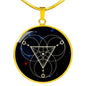Center Your Chi Sacred Geometry Round Necklace