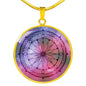 Intuitive Compass Sacred Geometry Round Necklace