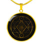 Third Eye Sacred Geometry Round Necklace