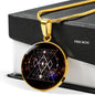 Spacial Dimensions Sacred Geometry Round Necklace