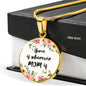 Home Is Wherever Mom Is Round Necklace