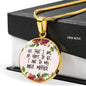 All That I Am Or Hope To Be, I Owe To My Angel Mother Round Necklace